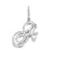 Hip Hop Grass Letter Pendant with Cuban Chain