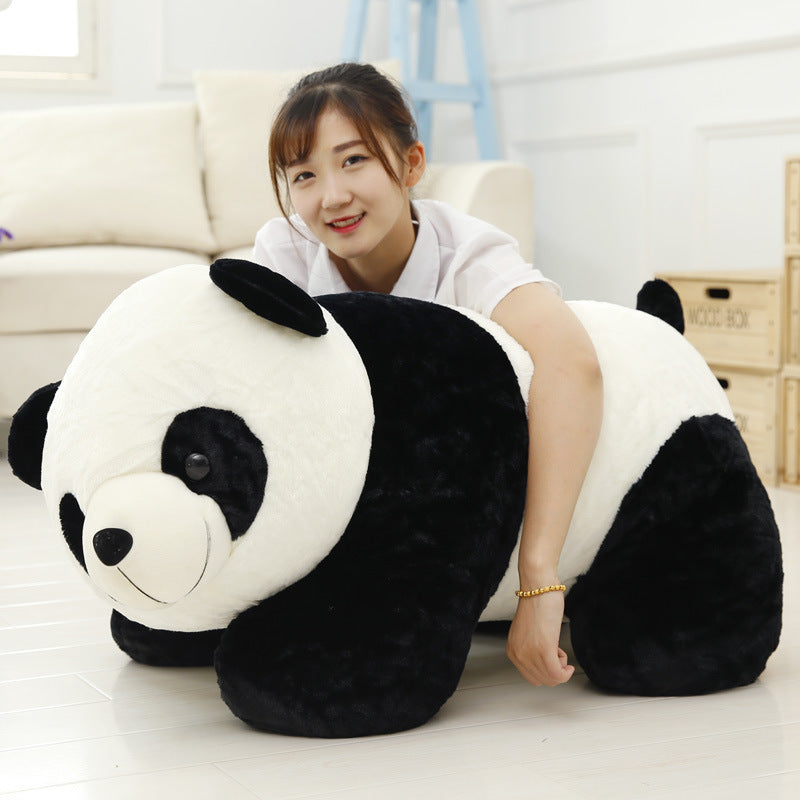 Simulated Giant Panda Doll Plush Toy Lying Panda Doll - Korvel