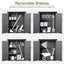 Abri de rangement en bois premium 5,3 pieds x 4,6 pieds avec toit étanche