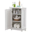 Modern White Triangle Corner Bathroom Cabinet with Adjustable Shelf