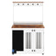 Premium Graffiti Dog Crate with Double Doors - White Vintage