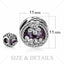 JewelryPalace Authentic 925 Sterling Silver Beads Cubic Zirconia Beads Charms fit Bracelets Bangles Ladies Girls DIY Jewelry - Korvel