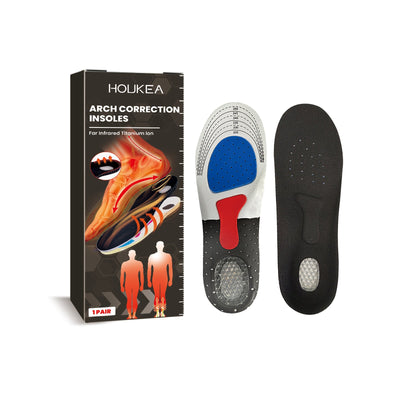 Corrective Foot Insoles, Arch Support Insole Non-Slip And Wear Resistant Foot Posture Correction Insole - Korvel