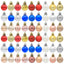 Christmas balls Christmas gifts decorations a variety of mixed 36PCS - Korvel