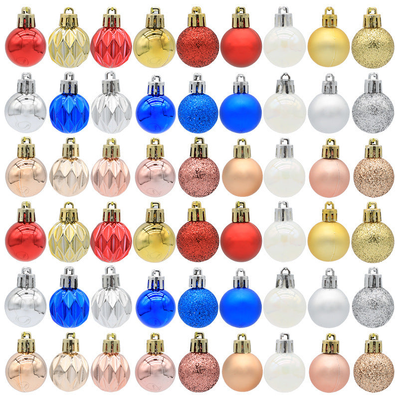 Christmas balls Christmas gifts decorations a variety of mixed 36PCS - Korvel