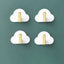 Light Luxury Paste Cloud Sticky Hook Strong Viscose Punch-Free Hook Wall Hanging Traceless Hook Key Hook 4pcs - Korvel