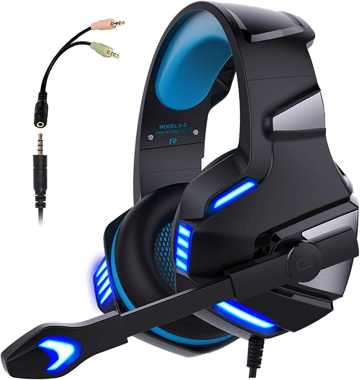 Casque de jeu filaire RGB Premium pour mobile et PC