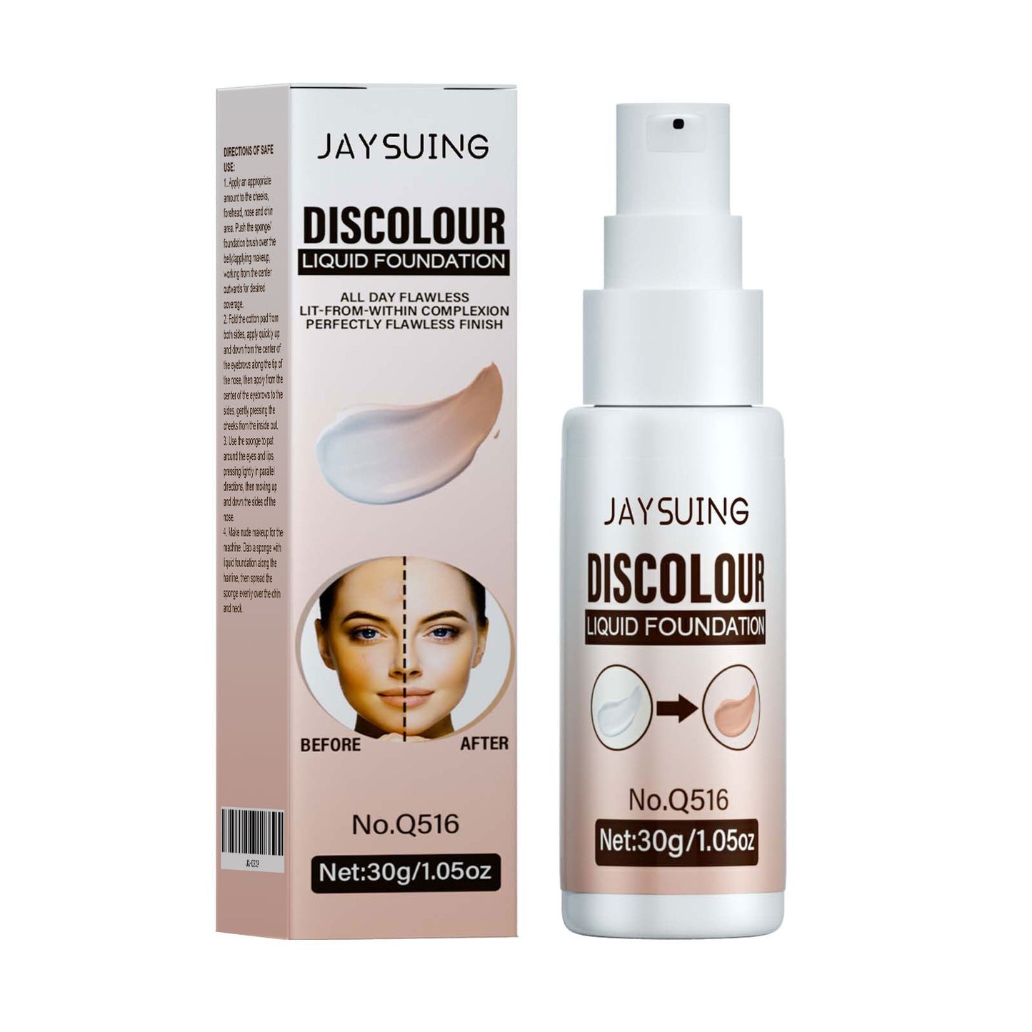 Fond de Teint Liquide Réchauffant - Correcteur Éclaircissant du Teint