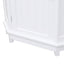 Armario de Baño Esquinero Blanco con Estante Ajustable