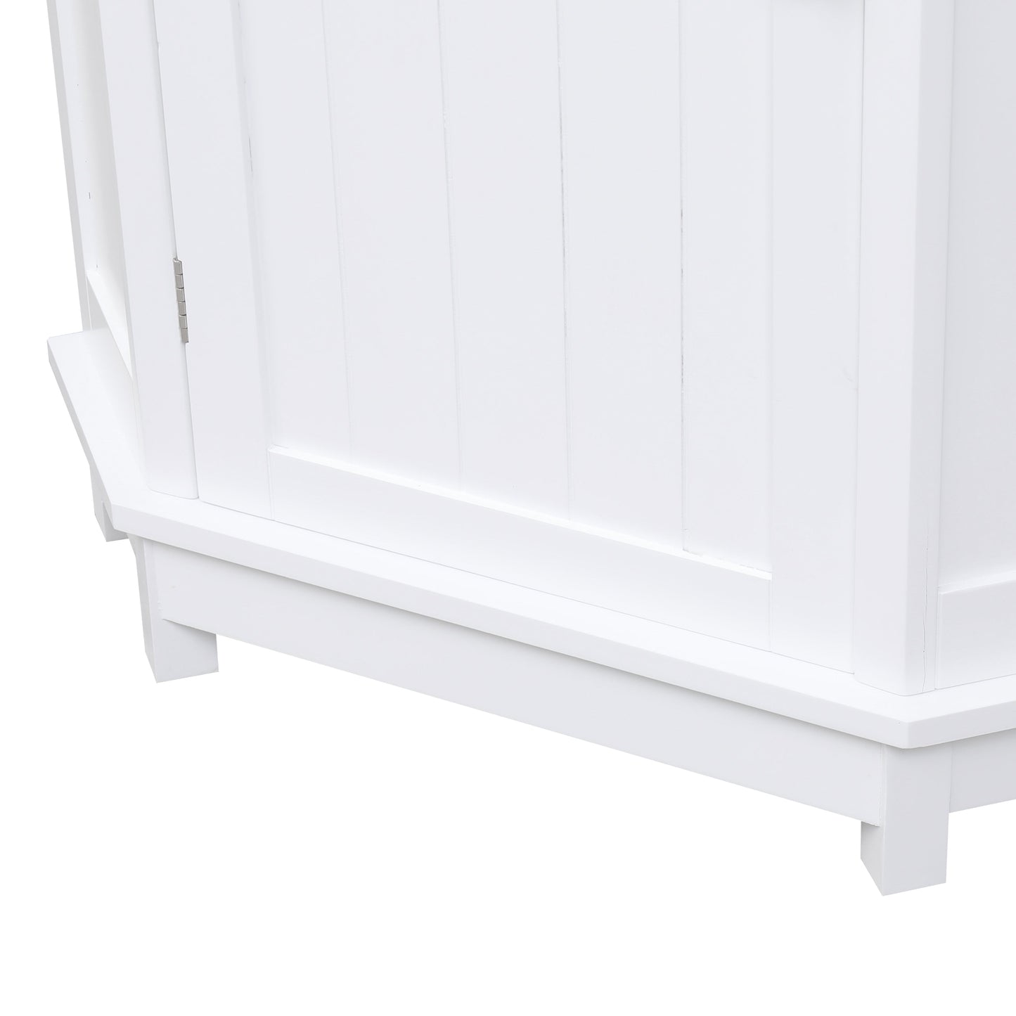 Armario de Baño Esquinero Blanco con Estante Ajustable