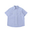 Premium Striped Pocket Short Sleeved Shirt