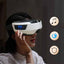 Eye Massager Vibration Therapy Air Pressure Heating Massage Relax Health Care Fatigue Stress Bluetooth Music Improve Vision - Korvel