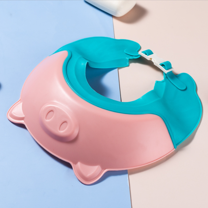 Baby Shampoo God Ear Protector Shampoo Hat Adjustable Infant Child and Toddler Waterproof Shower Shampoo Hat - Korvel