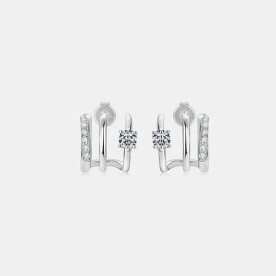 Moissanite 925 Sterling Silver Earrings - Korvel
