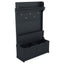 Hall tree with storage desk, entrance desk with drawers and 5 hooks, display rack, dark blue - Korvel