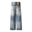 Jeans en denim délavé pour homme - Coupe décontractée