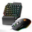 Free Wolf T1 One handed Keyboard and Mouse Set Throne Mechanical Touch Keyboard and Mouse Set - Korvel