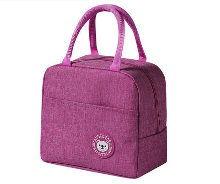 Fashion simple portable insulation bag waterproof fresh-keeping aluminum foil lunch box bag small lunch bag travel cooler bag - Korvel