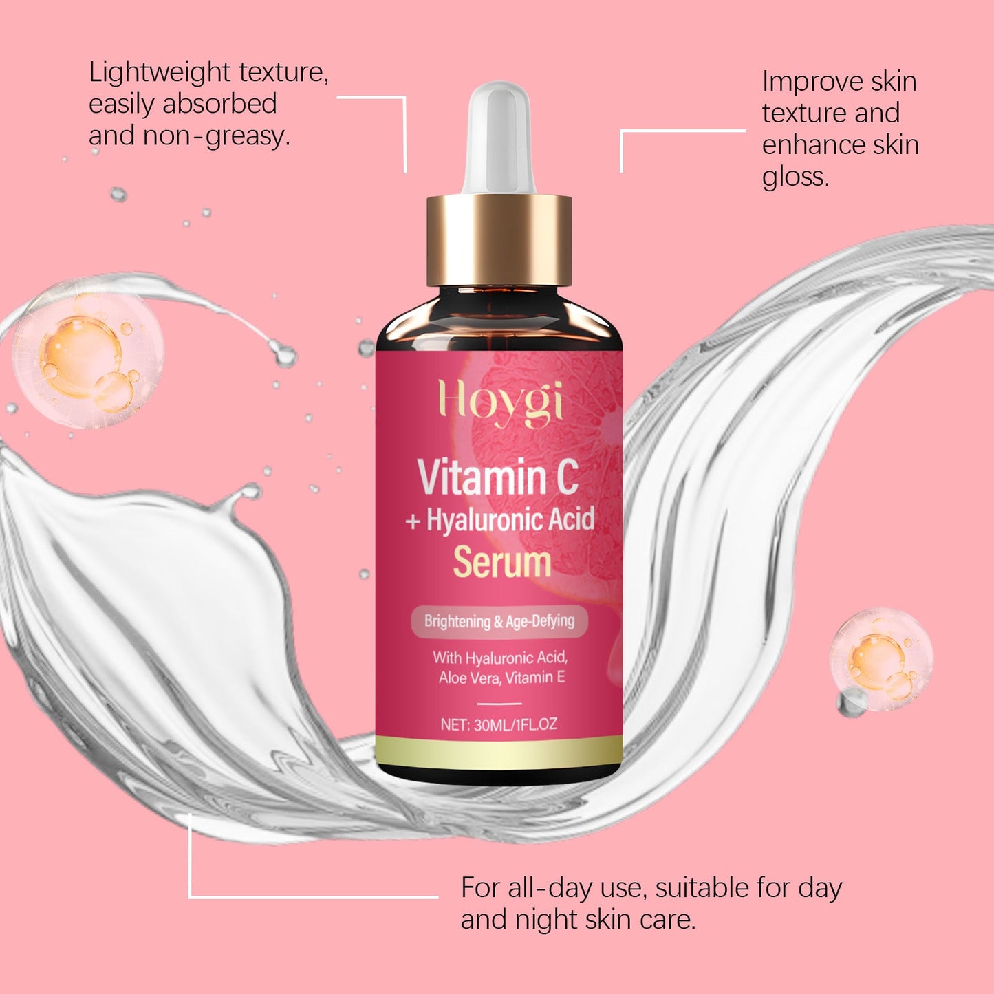 Essence de vitamine C premium pour une peau radieuse