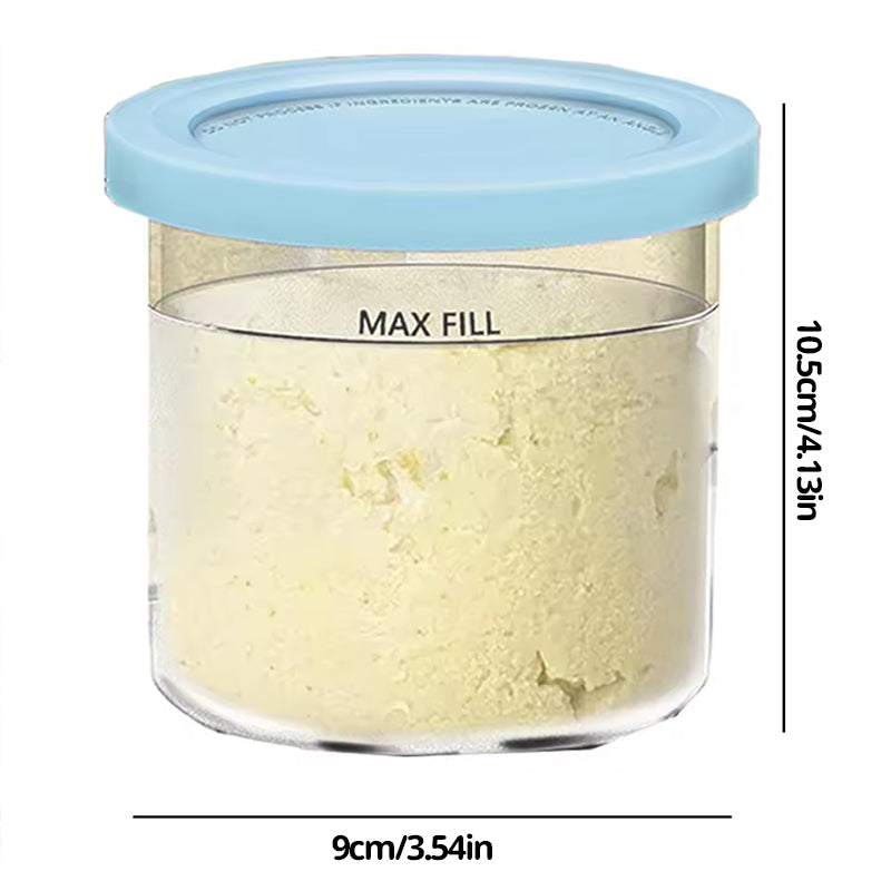 Ensemble de 4 récipients de remplacement et couvercles pour Ninja Creami Deluxe Pints