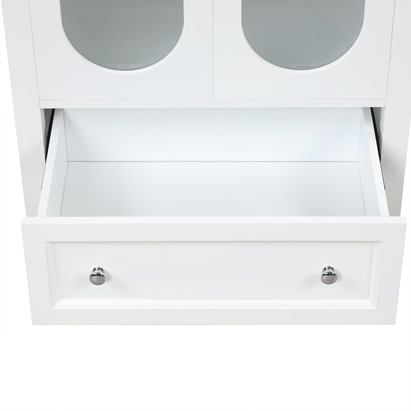 Meuble de salle de bain blanc de 24" avec lavabo et rangement