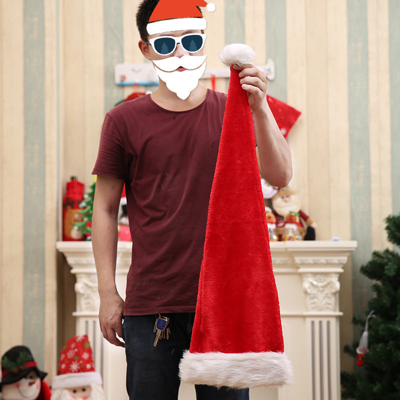 Chapeau de Noël en peluche premium pour adultes - Accessoire festif
