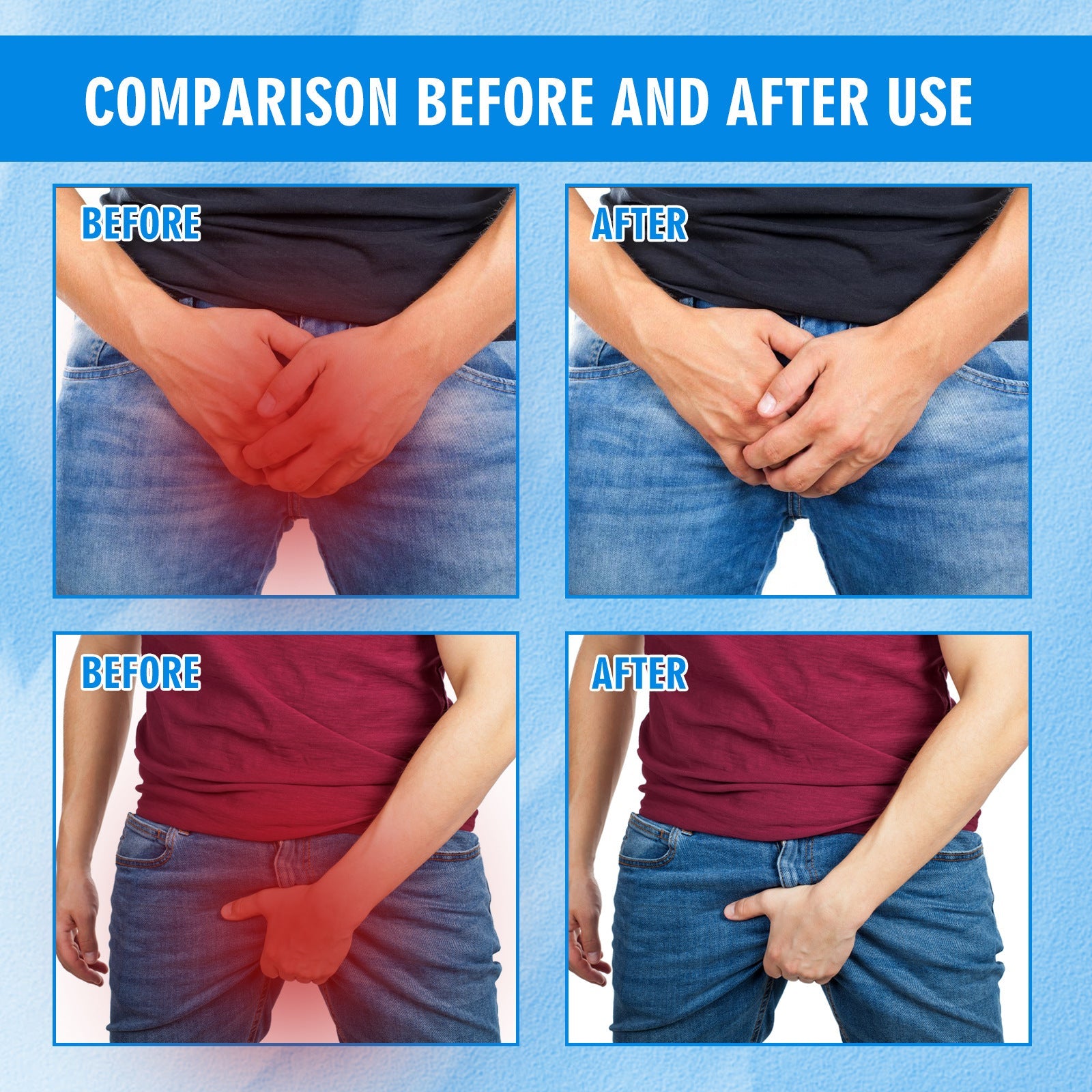 Men's Skin Care Cream For Inner Thigh Itching Relief Refreshing And Gentle Skin Cream - Korvel