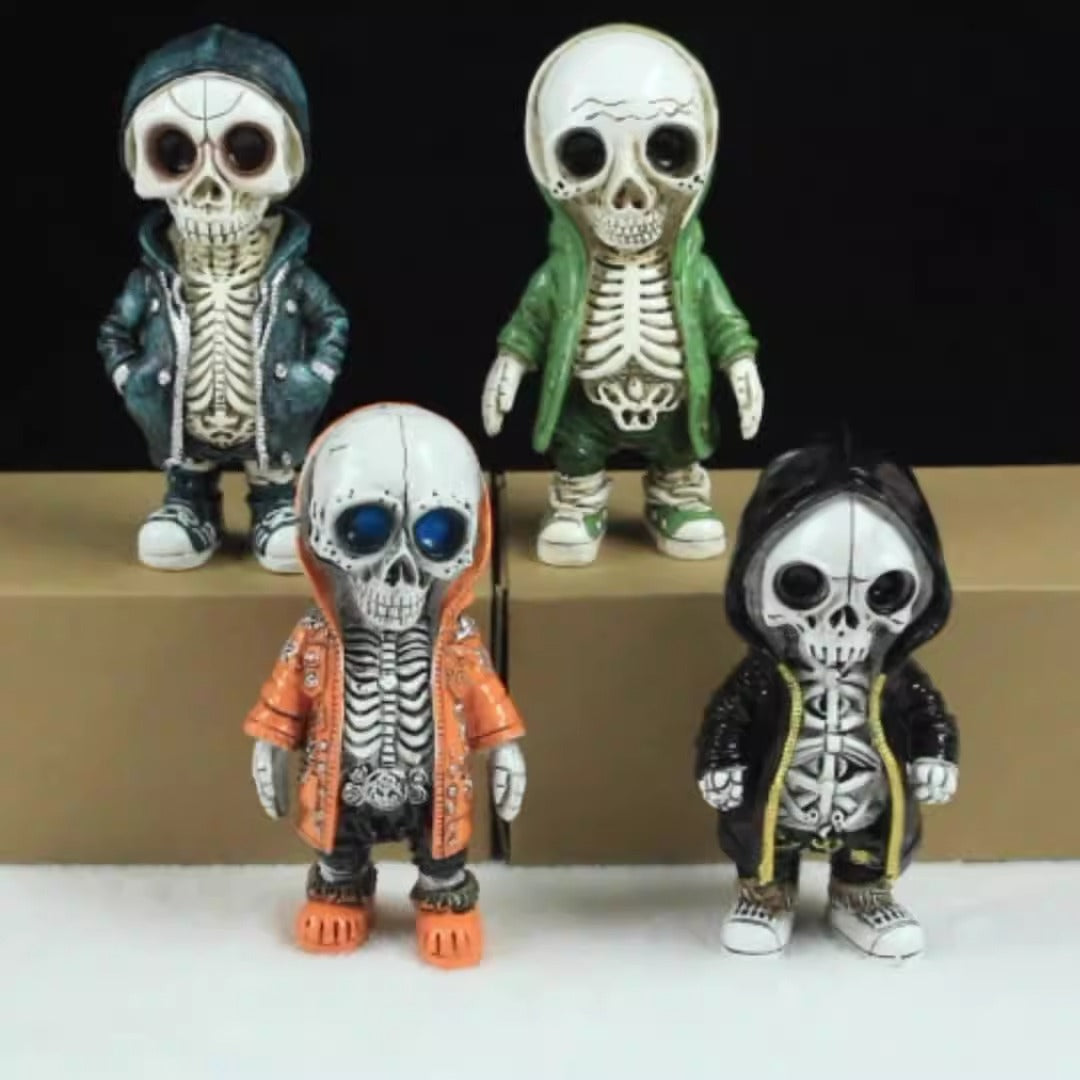 Halloween Decoration Skeleton Doll Resin Craft Decoration Home Bookshelf Art Creative Decoration - Korvel