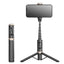 Mobile Phone Bluetooth Selfie Stick with Rotating Fill Light and Hidden Tripod Live Streaming Stand - Korvel