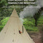 Aluminum Alloy Chimney Anti-Scald Plate for Outdoor Tents