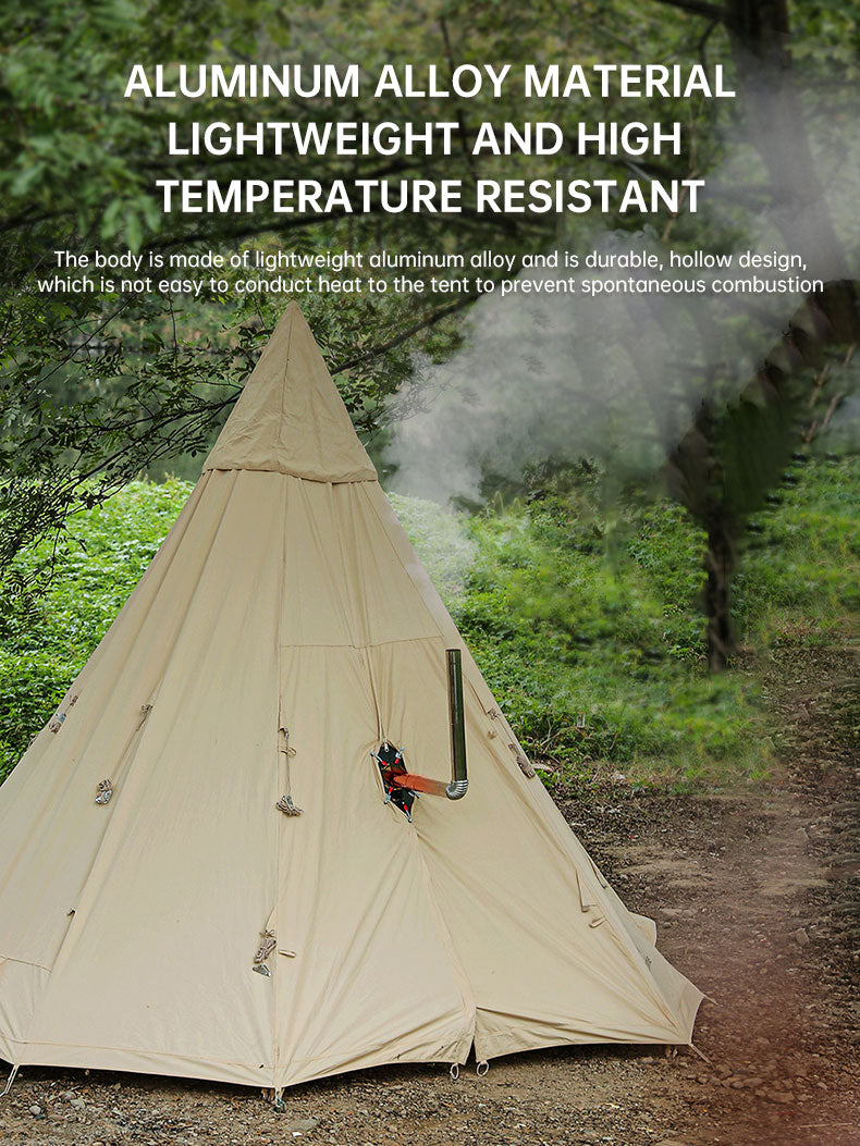 Aluminum Alloy Chimney Anti-Scald Plate for Outdoor Tents