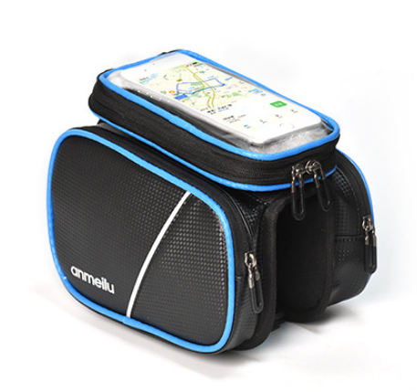 Bicycle Saddle Bag Bike Front Beam Bag Mobile Phone Touch Screen Bag Riding Equipment - Korvel