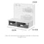 Premium Desk Organizer with Hook Drawer and Card Display Stand