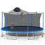 14FT Trampoline for Adults & Kids with Basketball Hoop, Outdoor Trampolines w/Ladder and Safety Enclosure Net for Kids and Adult - Korvel