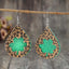 Leopard Hollowed Leather Teardrop Earrings - Korvel