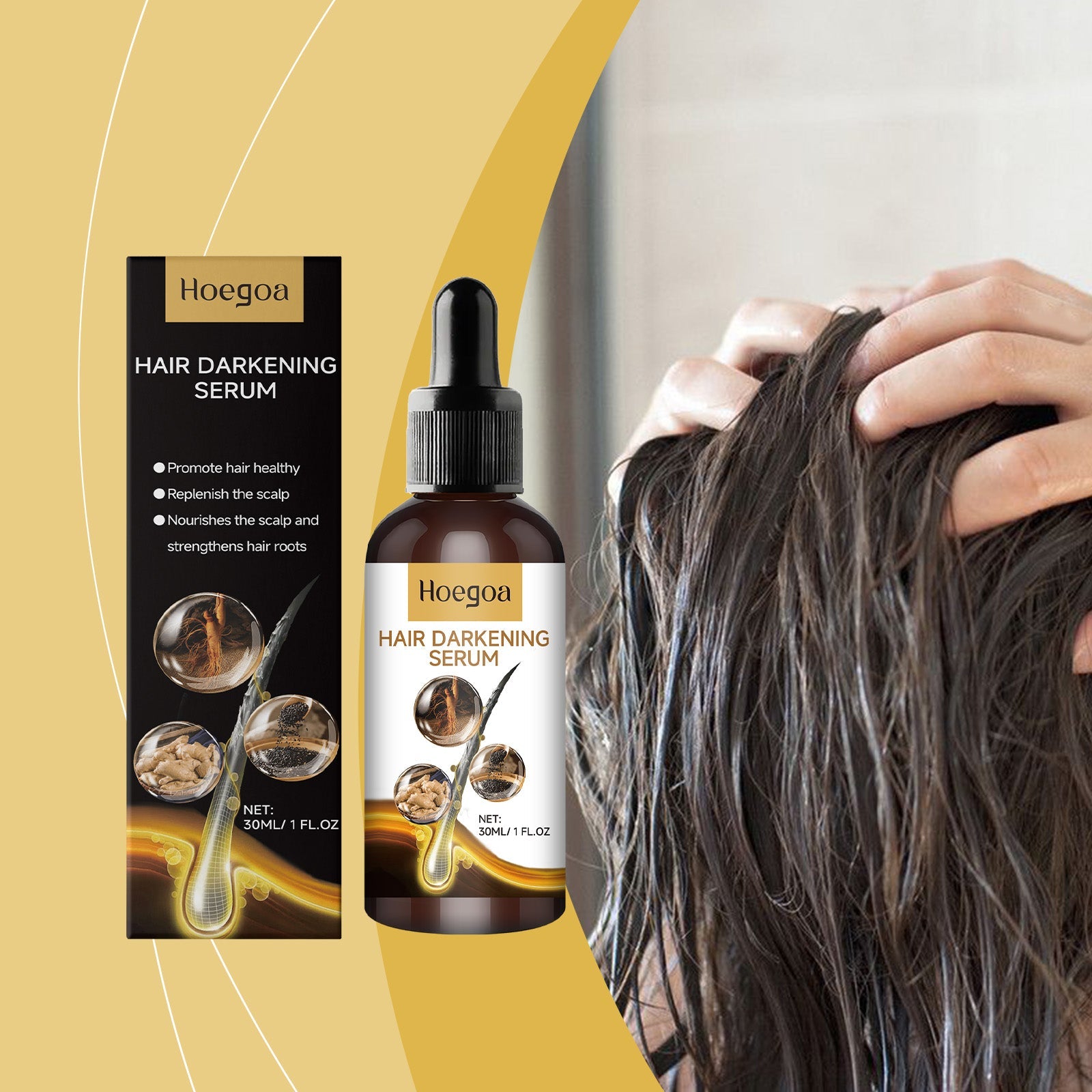 Hair Care Serum Strengthens And Nourishes Hair And Scalp Daily Massage Treatment Serum - Korvel