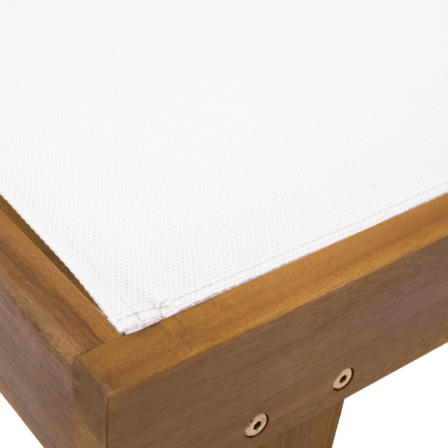 Summerland Chaise Lounge - White Mesh