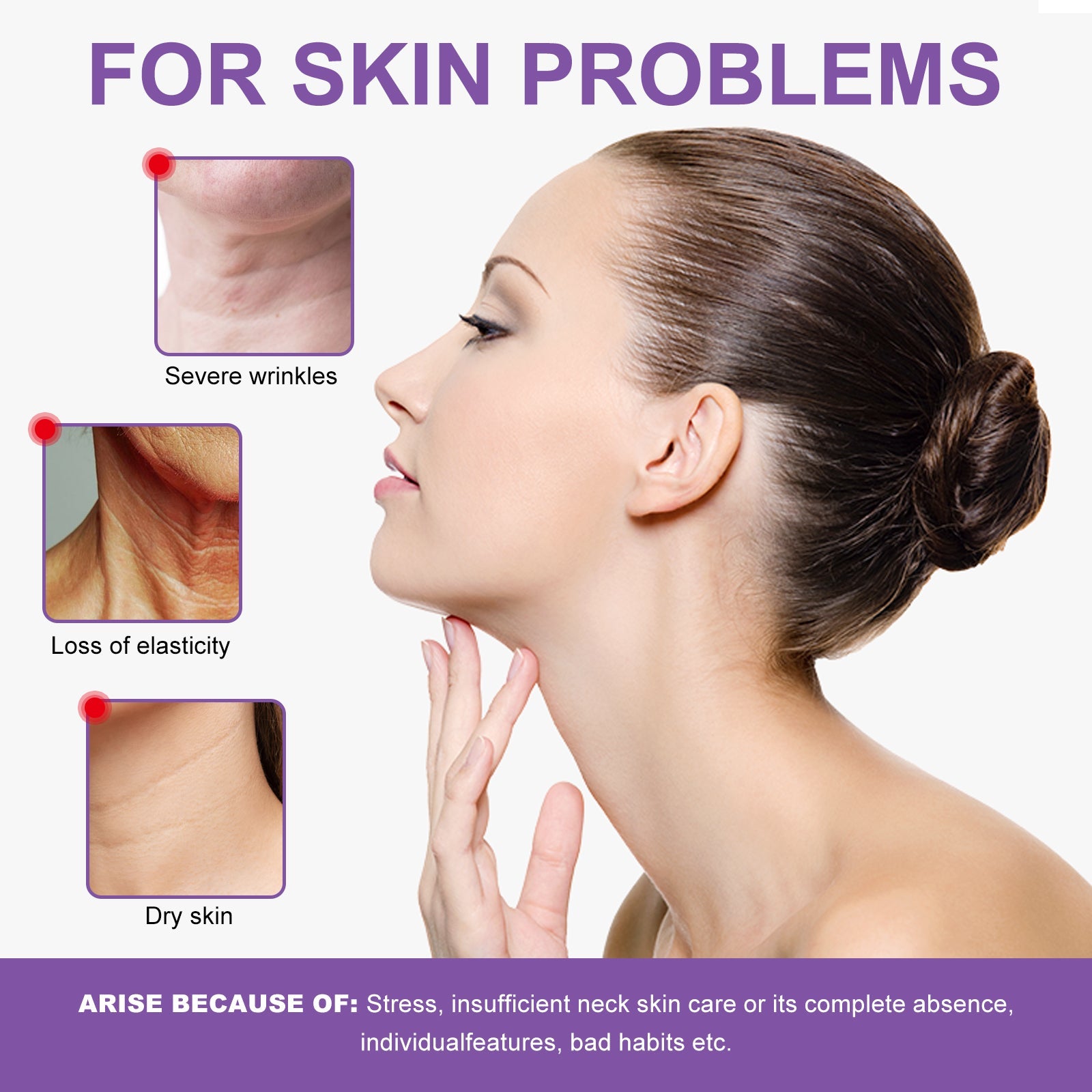 Neck Firming Cream Lighten Neck Lines Moisturizing, Hydrating, Anti-Wrinkle, Firming And Brightening Skin Neck Care Cream - Korvel