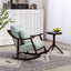 Chaise Berçante en Tissu Tissé de Style Mid-Century Moderne