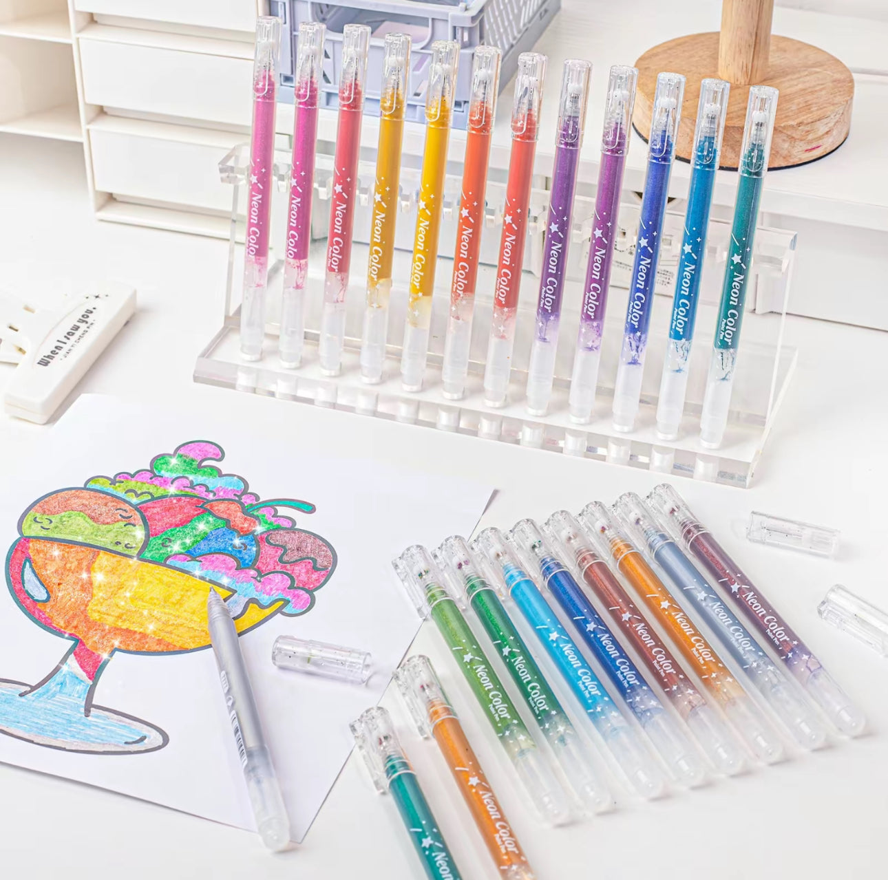 SparkleHue Gel Pen Set - Korvel