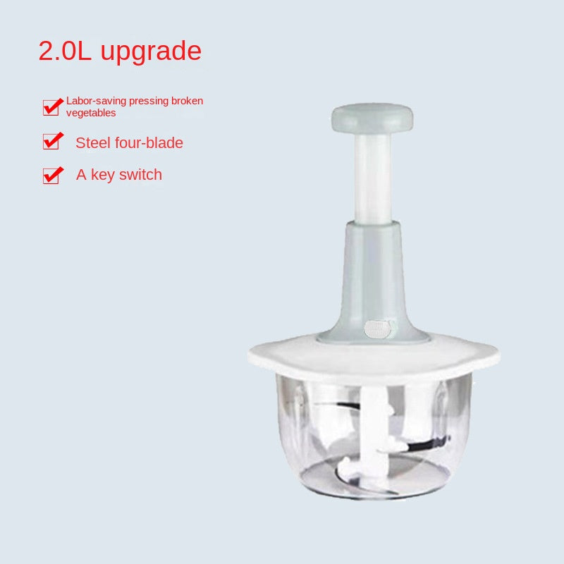 Manual Garlic Press & Food Processor for Home Cooking
