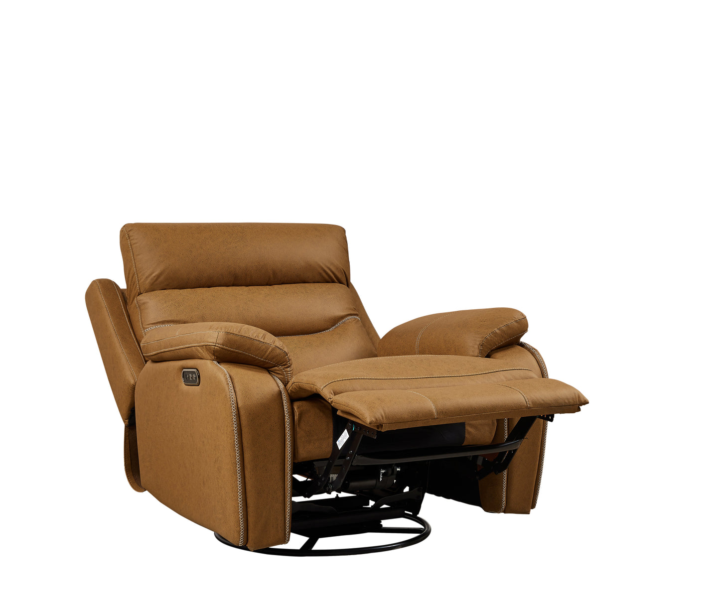 Liyasi Dual OKIN Motor Rocking and 240 Degree Swivel Single Sofa Seat recliner Chair Infinite Position - Korvel