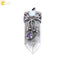 CSJA Vintage Large Natural Stone Sword-Shaped Pendant Jewelry Striped Crystal Agate Tiger Eye Jewelry Pendant Without Chain - Korvel