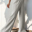 Elastic Waist Wide Leg Pants - Korvel