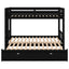 Twin over Pull-out Bunk Bed with Trundle  Espresso - Korvel
