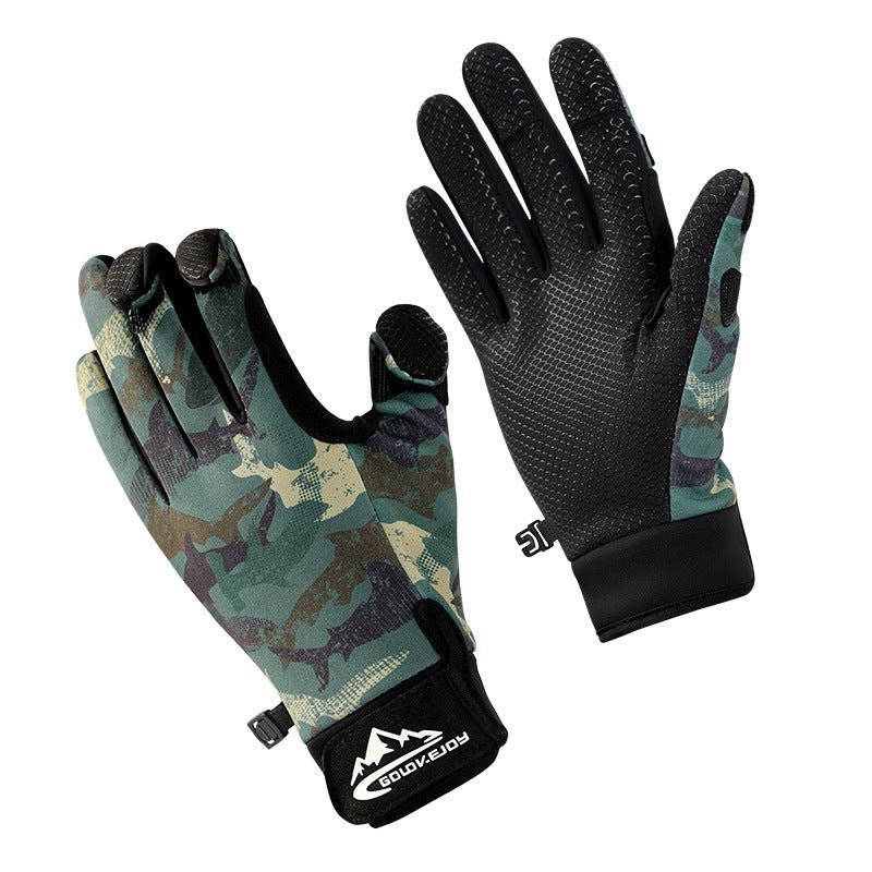 Premium Outdoor Fishing Gloves for Men - Three-Finger Design