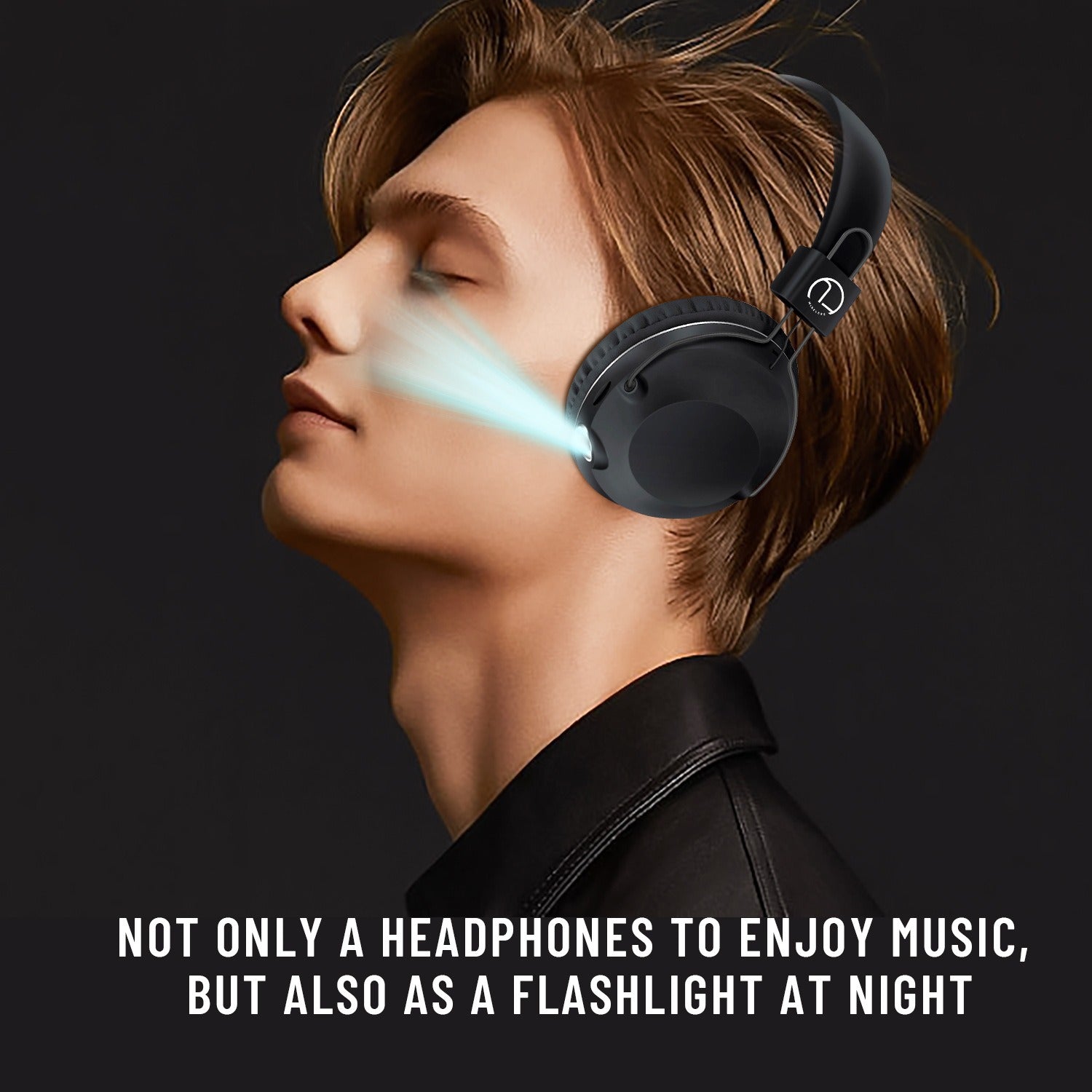B863 Wireless Headset Bluetooth Headset Long Life Illuminated Music Headset Folding Storage - Korvel