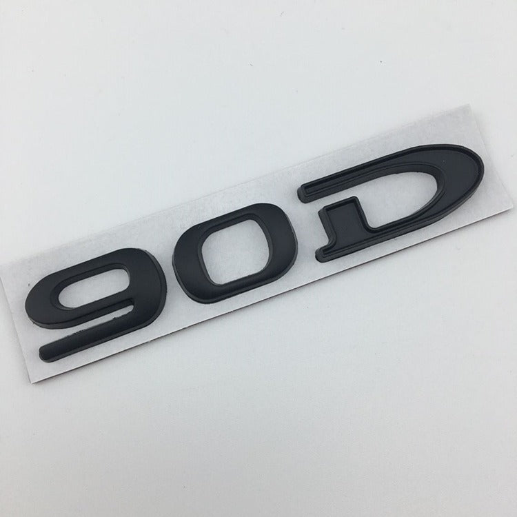 Premium Metal Tail Label Sticker for Tesla Models