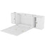 Full Size Murphy Bed with Shelves and USB Ports - White