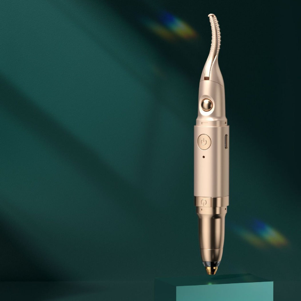 2-in-1 Electric Eyelash Curler and Eyebrow Trimmer